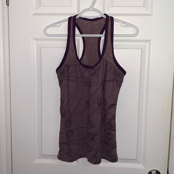 Lululemon purple/burgundy Racerback tank top Sz. 8 - Picture 1 of 6